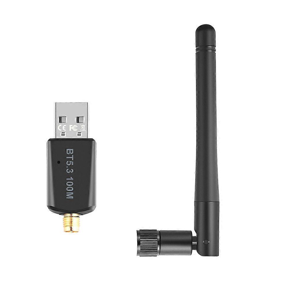 Wireless Adapter 100M Long Range Audio USB Receiver Transmitter 3Mbps Bluetooth-compatible 5.3 Support Windows 7/win8.1/win10/11