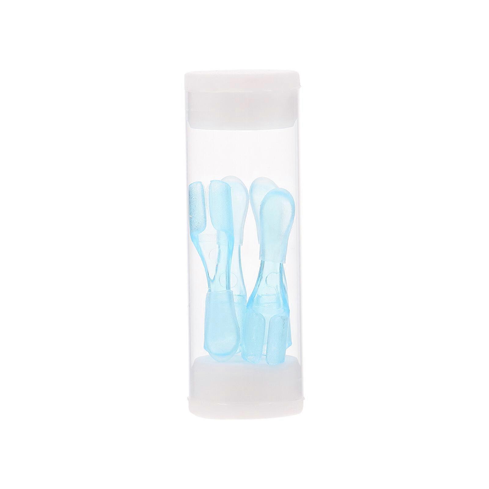 4Pcs Visible Ear Wax Remover Replacement Ear Spoons with Storage Box (Blue)