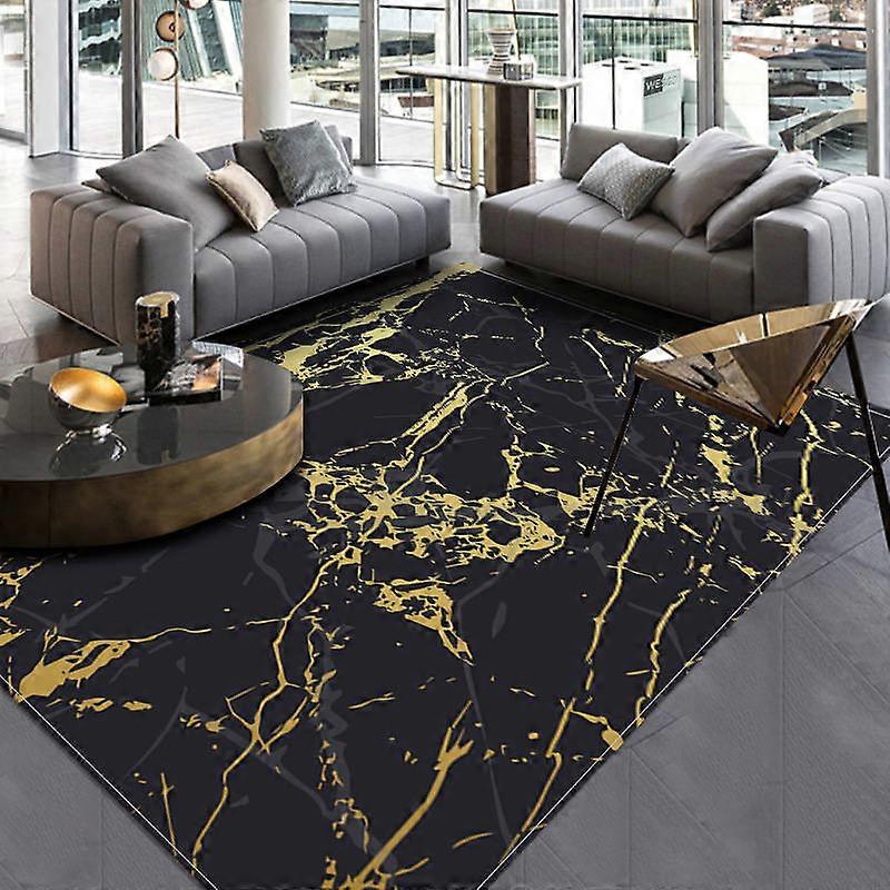 Moderno tappeto di marmo nero per soggiorno di lusso grande tappeto da  bagno assorbente antiscivolo camera da letto zerbino interno casa