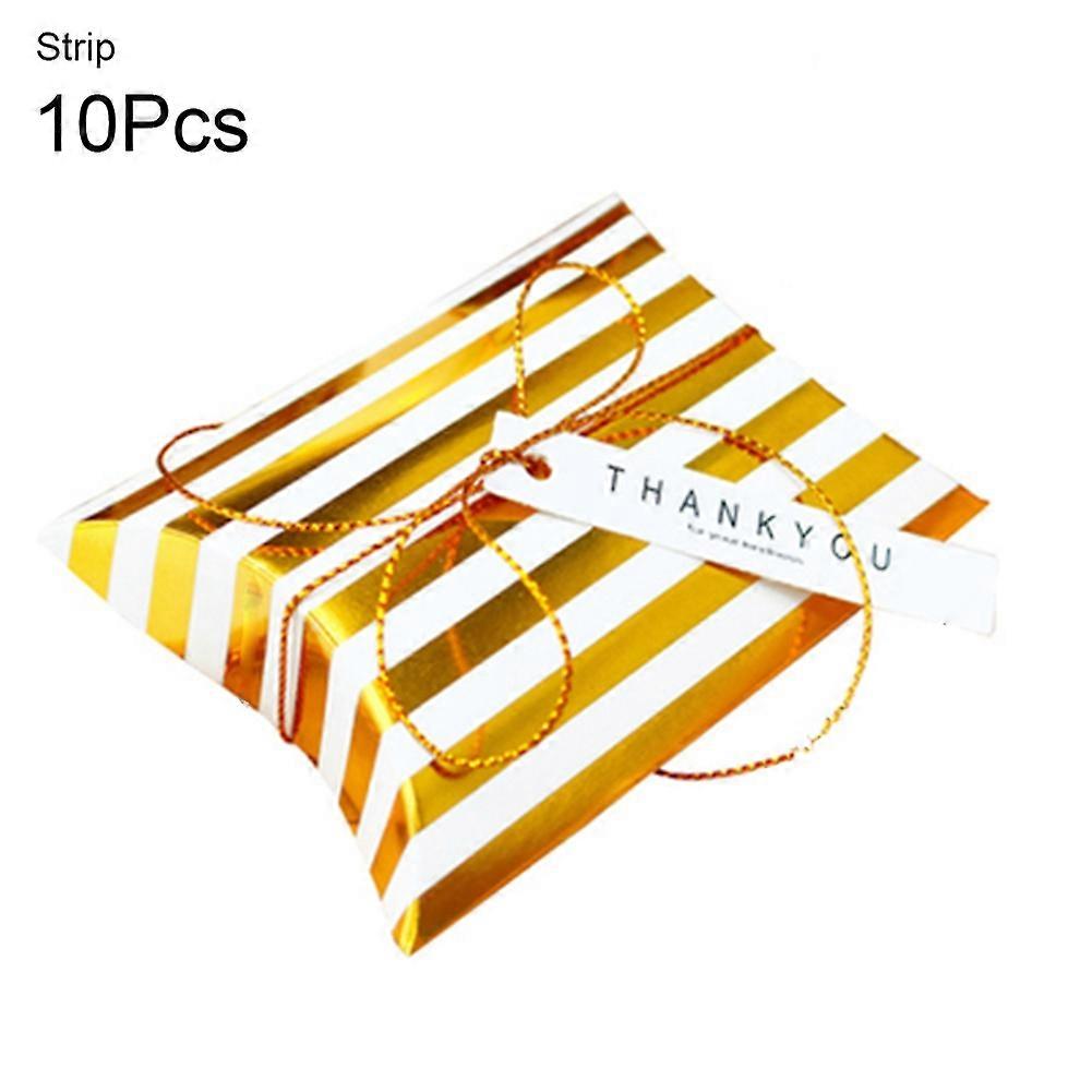 10Db Dots Stripes Food Cookie dobozok Születésnapi zsúr Karácsonyi ajándékcsomagoló eszköz JIKAIX