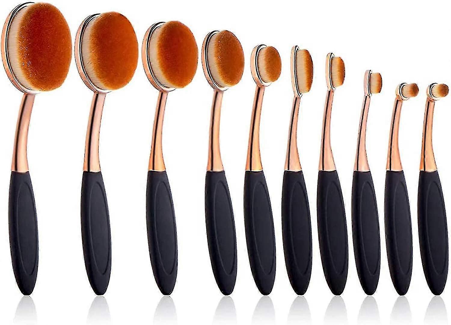 Blending Brush Set 10 Pcs Application Assortment Soft Blending Brushes