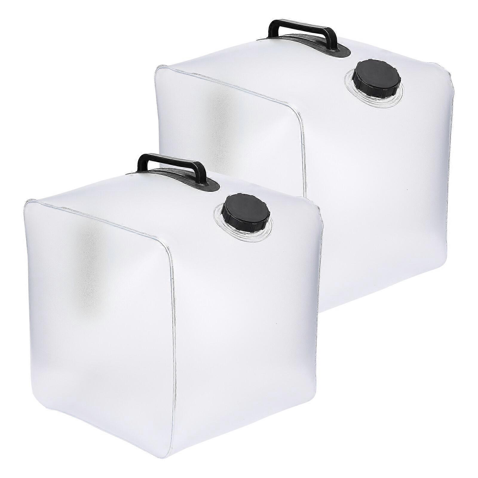 Set of 2 Plastic Weights for Removable Pool Ladders - 20L Capacity