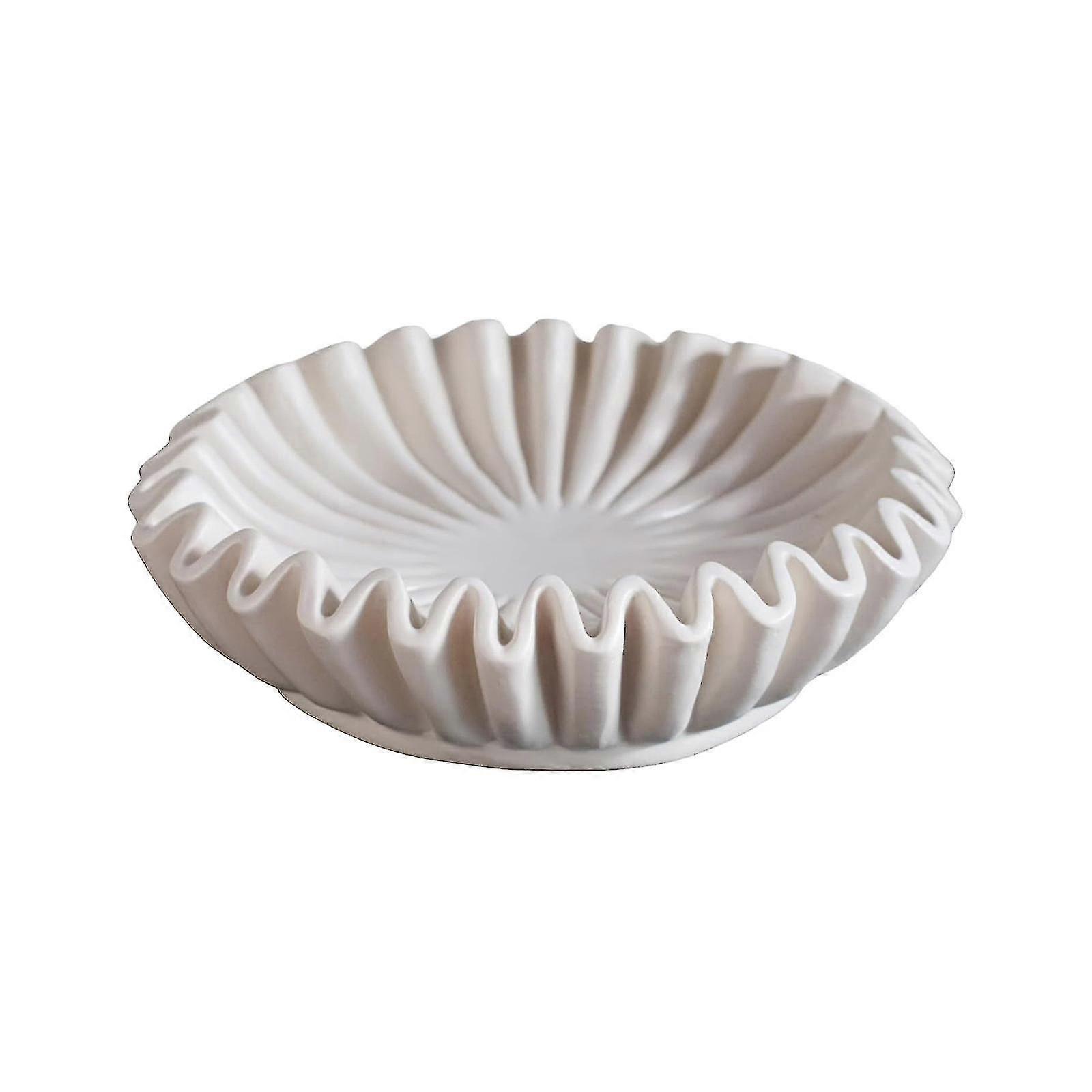 Mardi Gras 2024 Ruffled Decorative Bowl - Living Room Design Coffee Table Bookshelf And Console Table Design Home Decoration J982-yvan