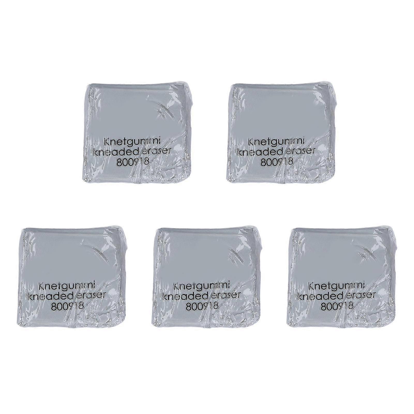 Premium Material Kneadable Erasers - 5Pcs for School, Office, Home