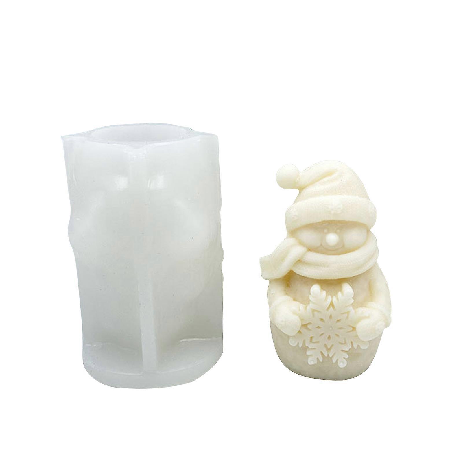 Gnome Shape Silicone Mold for DIY Candle Handmade Aromatherapy Christmas Ornament Tool Reusable Casting Mold for Aromatherapy Candle Epoxy Resin Soap