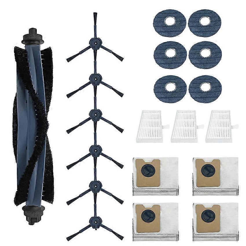 Sweeping Robot Accessories (1x Roller Brush+3x Filters+6x Side Brushes+4x Dust Bags+6x Mopping Cloths) for EUFY OMINI C20 Sweeping Robot