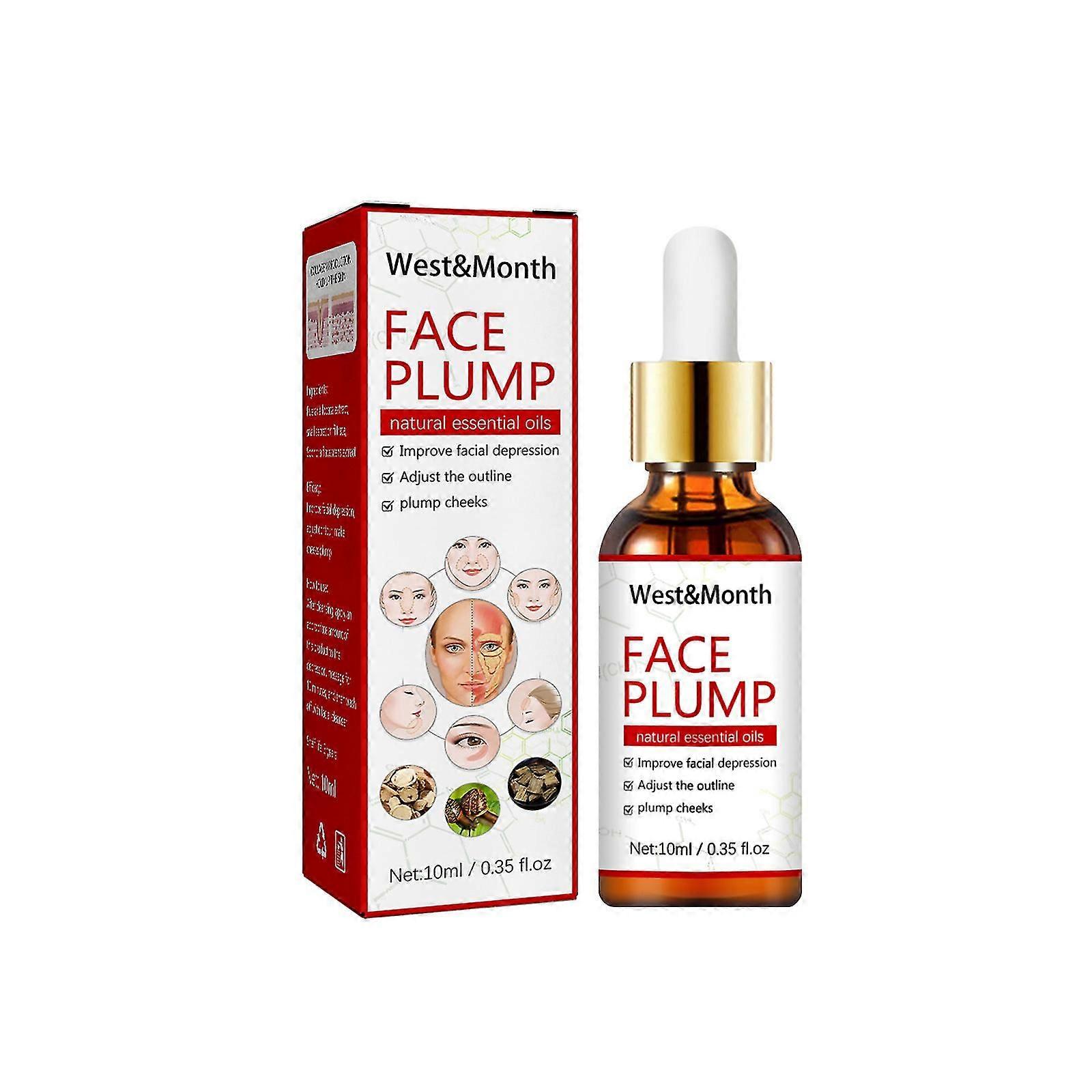 West&month 10ml Huile Repulpante Visage Repulpant Temples Peau Du Front