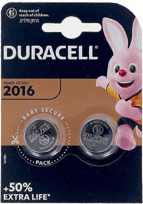Duracell Duracell Button Lithium 3V 2016 DL/CR2016 Pack x 2 u