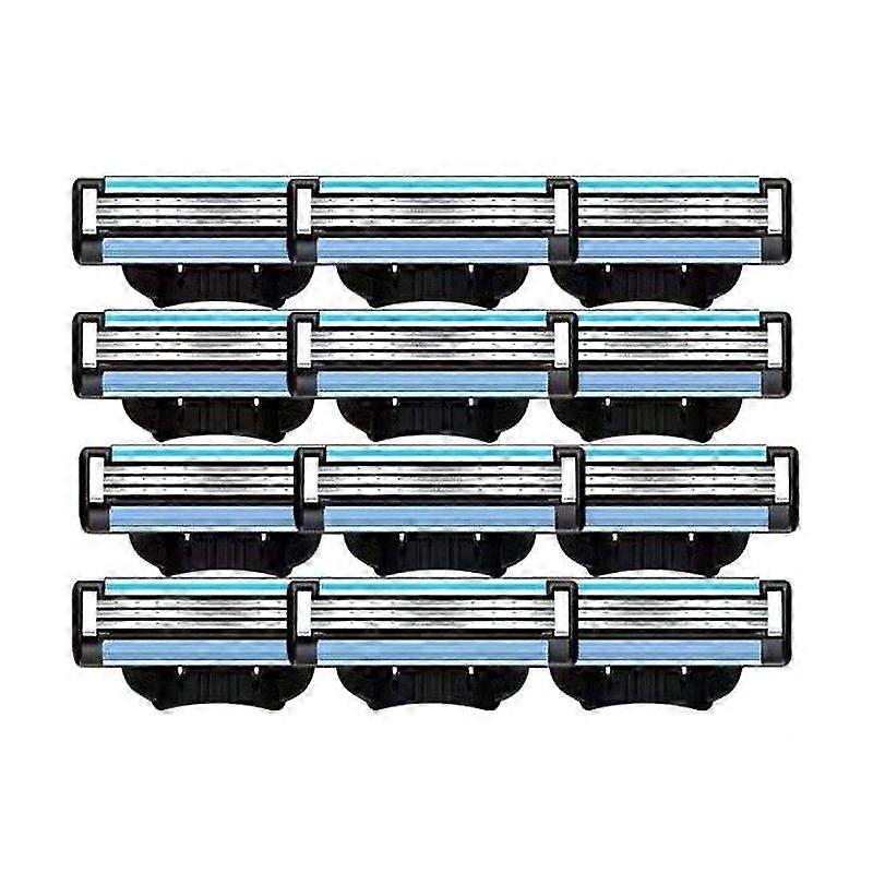 24 قطعة شفرات حلاقة عبوات ، عبوات يدوية ماخ 3 شفرات لجيليت ماخ 3 رجالي شفرات حلاقة
