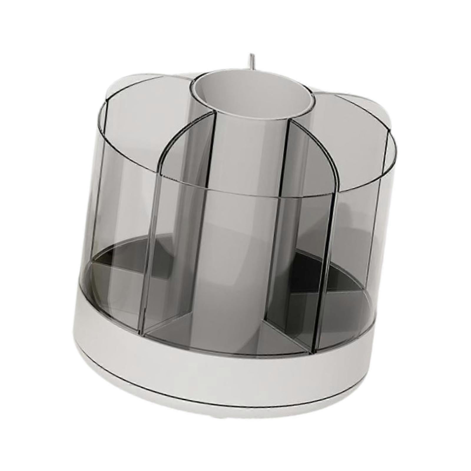 Rotatable Pen Holder Space Saving Pen Caddy for Classroom Vanity Friends White