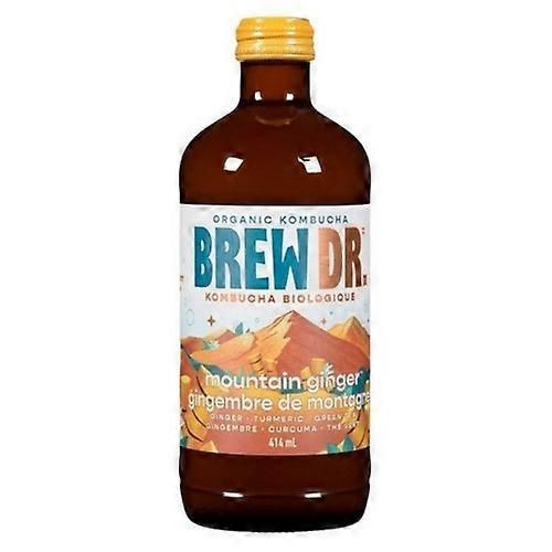 Brew Dr. Kombucha Organic Mountain Ginger, 414 Ml (Case Of 12)