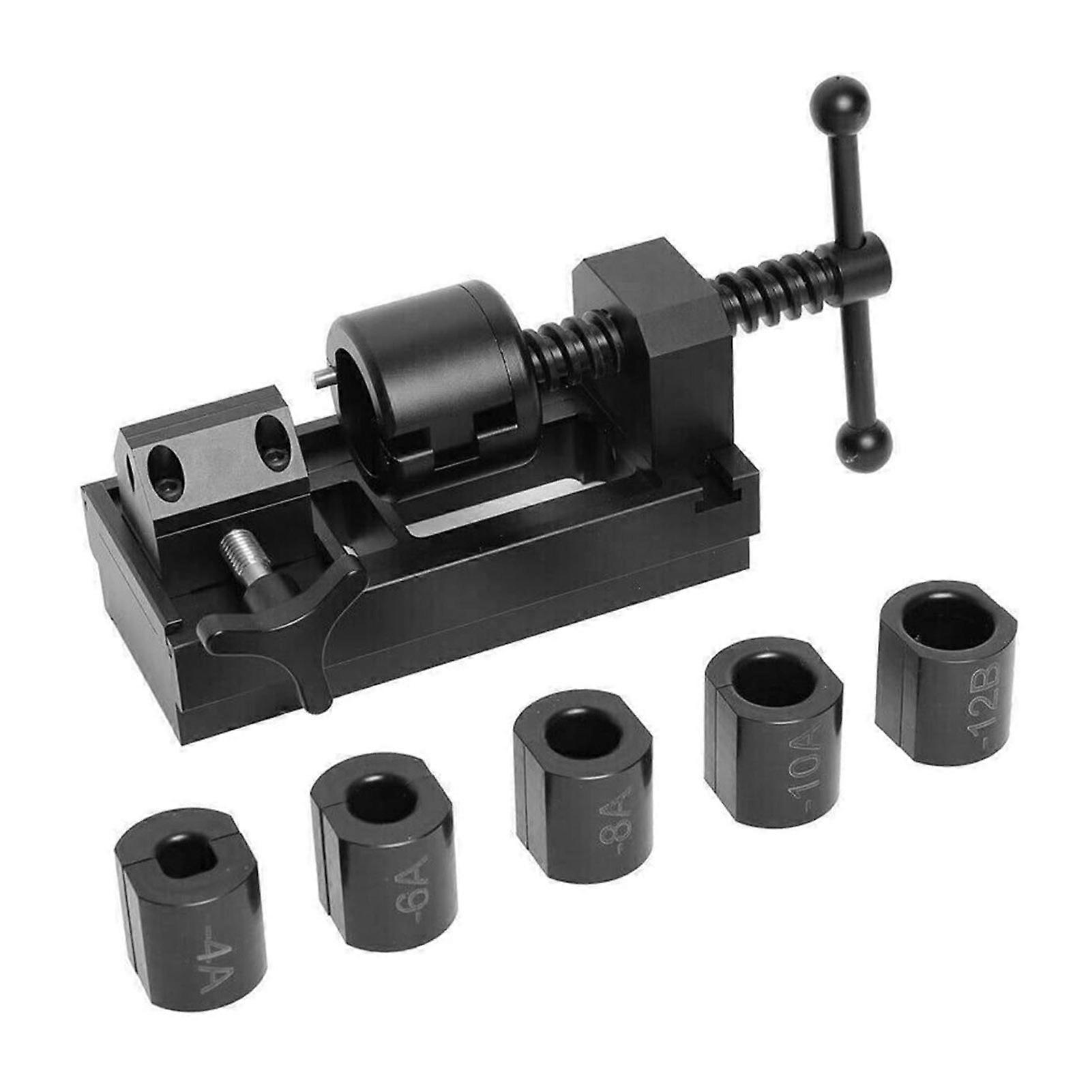 Fuel Line Fittings Installation Kit, 5 Hose Brackets, Oil Cooler Hose, Connection for 4AN, 6AN, 8AN, 10AN, 12AN Connector