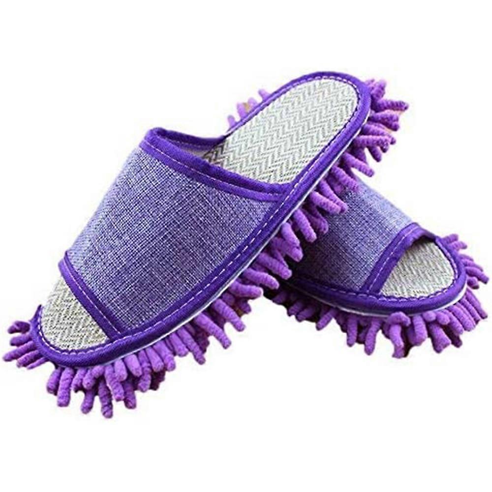 Microfiber cleaning slipper cloth for dust removal and cleaning