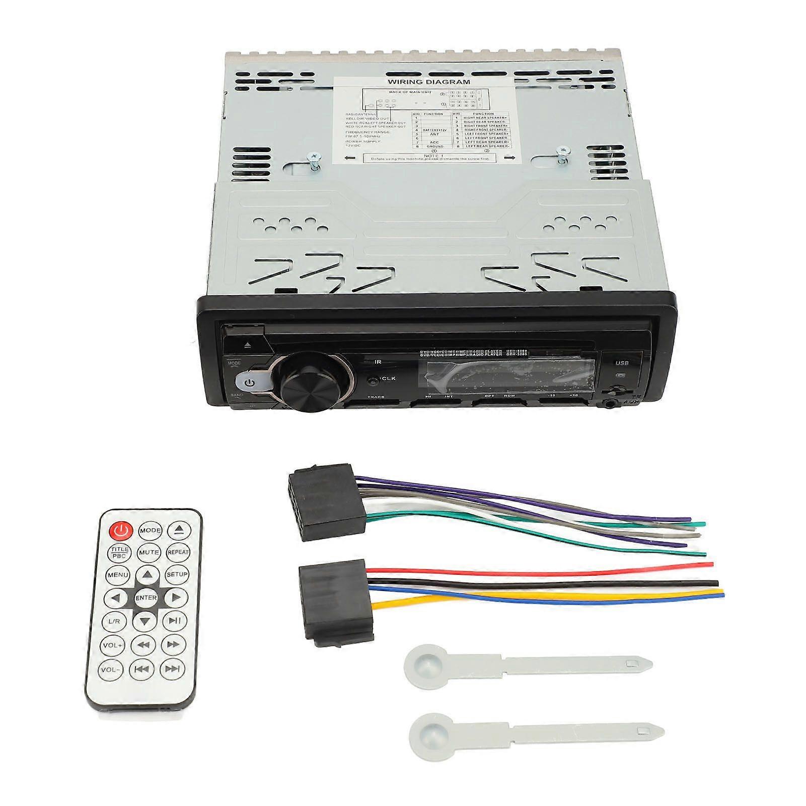 Car Radio Stereo DVD Player HD Sound Quality Stable Connection Bluetooth 5.0 USB 2.0 MP3 Player Universal for Car MK2045