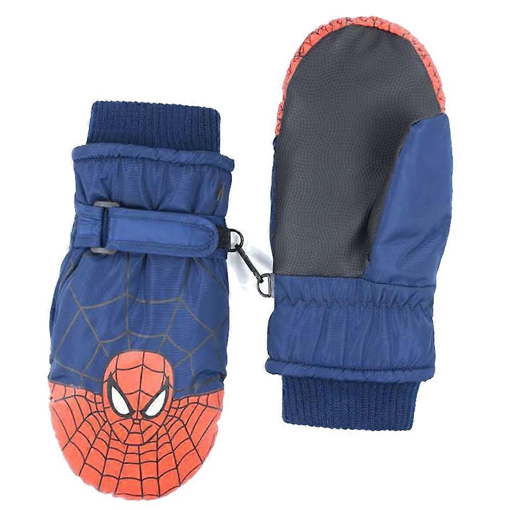 Pattern Ski Gloves, Warm, Kids, Outdoor, Cycling