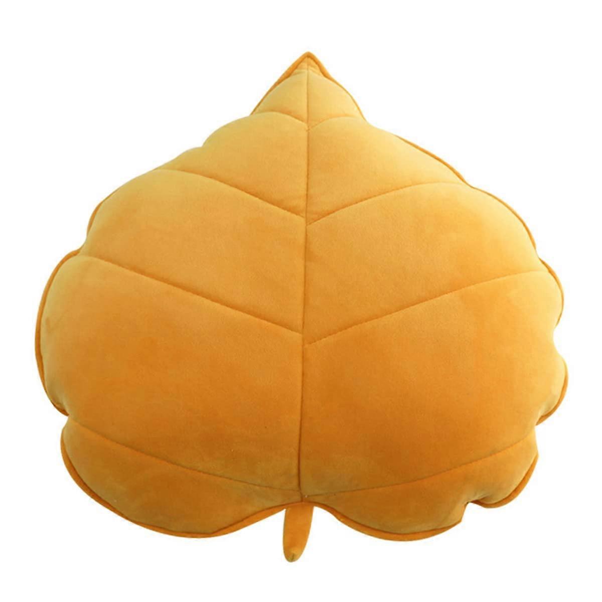 3D Leaf Shaped Soft Throw Pillow for Home Decoration, Photography Prop, Green Color, 18x18 Inches