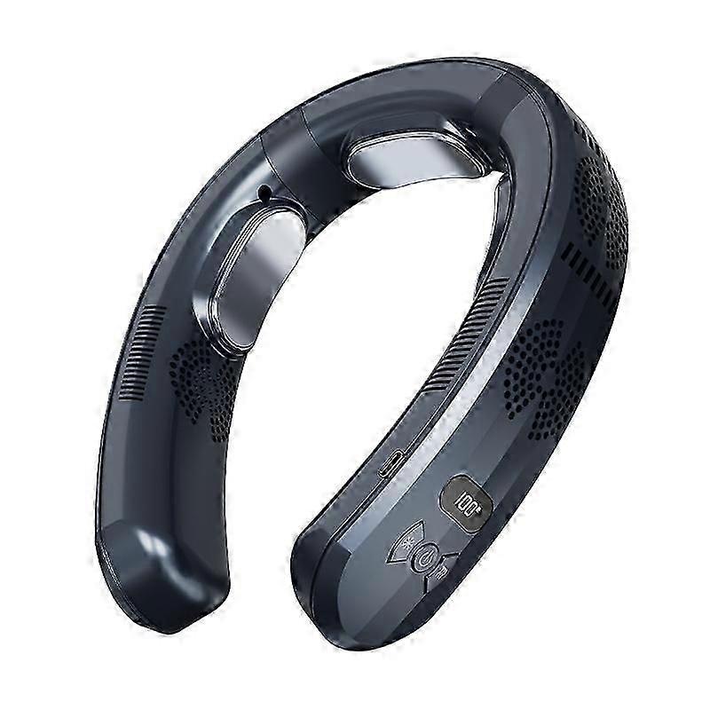 Portable bladeless neck fan multifunctional USB rechargeable fan