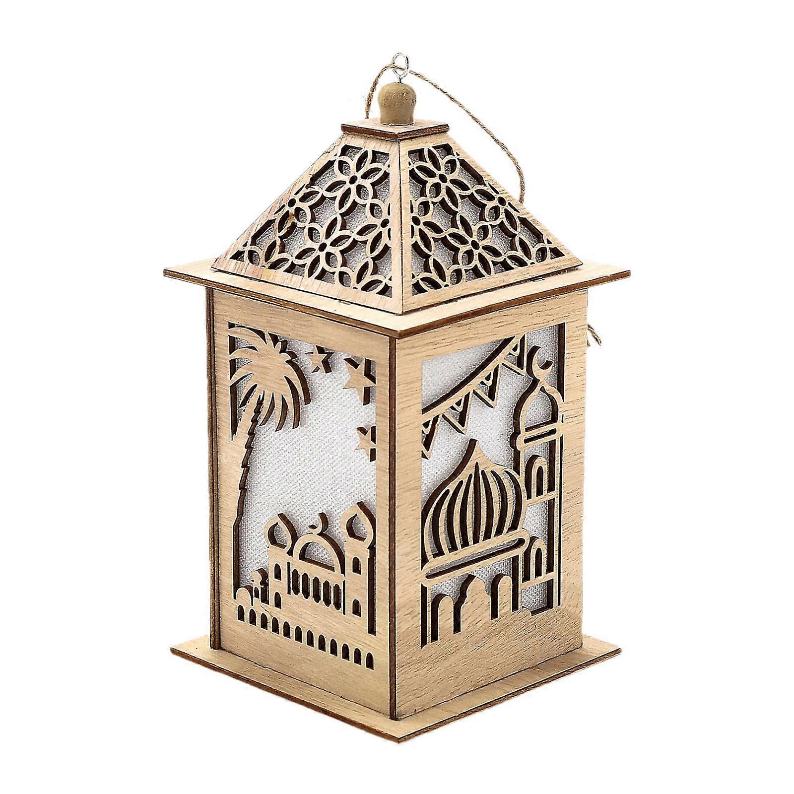 Ramadan Hanging Lantern Ornament Convenient Ramadan Decoration Landscape Light