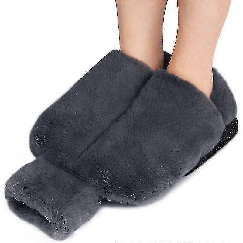 Wärmflasche mit Plüschbezug, multifunktionalen Füßen und Handwärmer