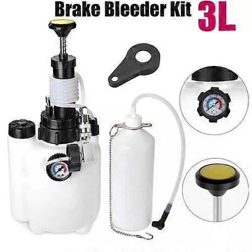 Universal 3L Capacity Manual Brake Clutch Bleeder Fluid Tool Power Bleeding Kit No.59015