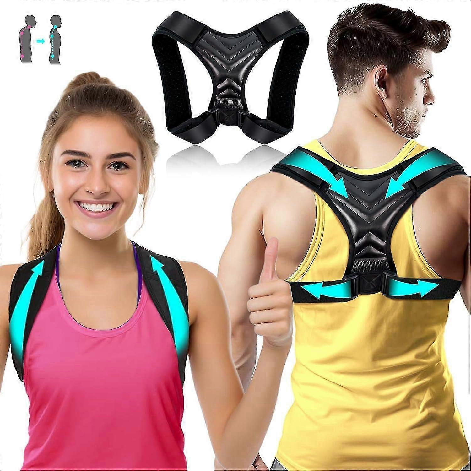 Back straightener, backrest posture correction, women's backrest shoulder strap, posture correction, preventing hunchback, relieving low back pain -GS