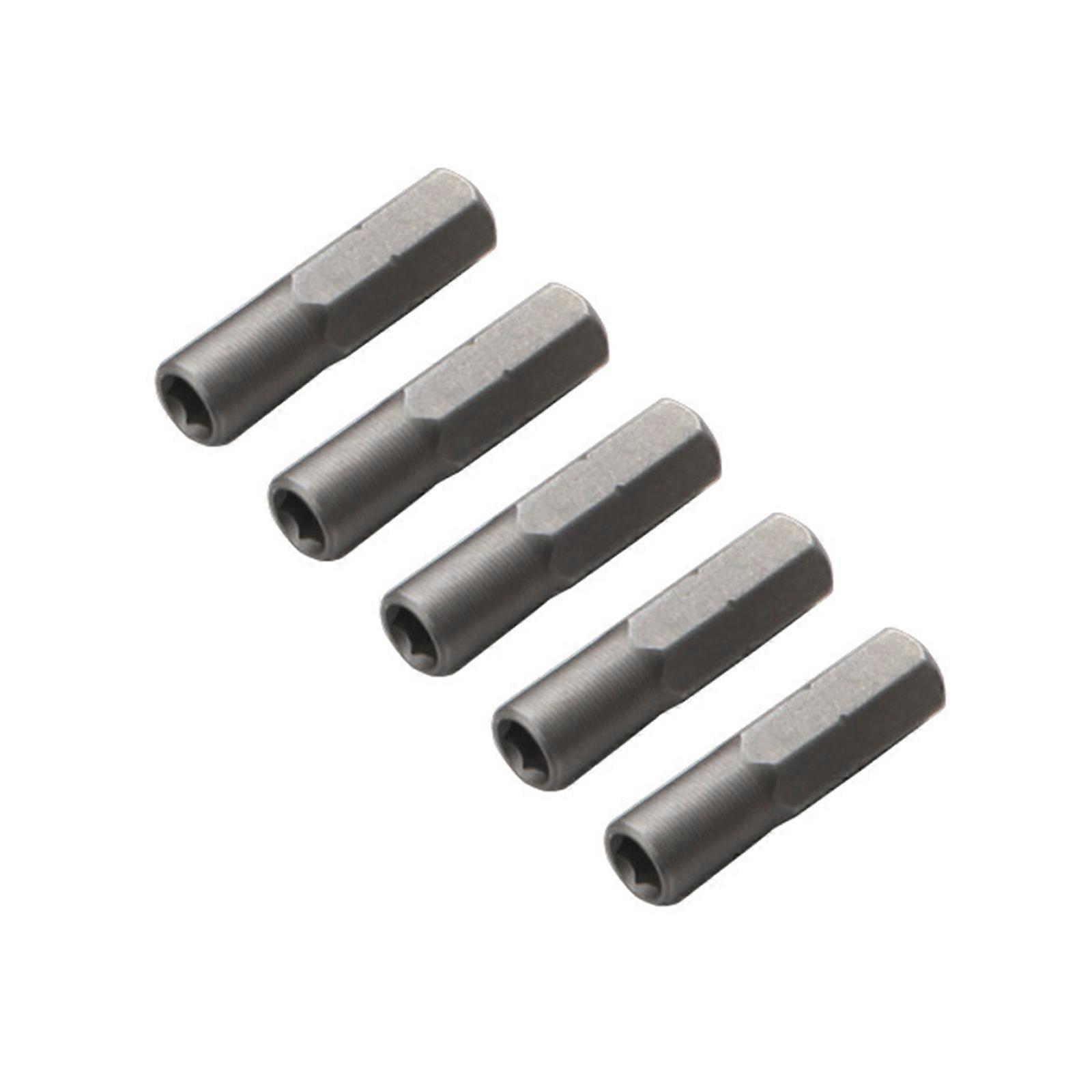 5Pieces Magnetic Hexagonal Bit Adapter 1/4inch to 4mm Socket Shank for Precision Bit Set and Screwdriver