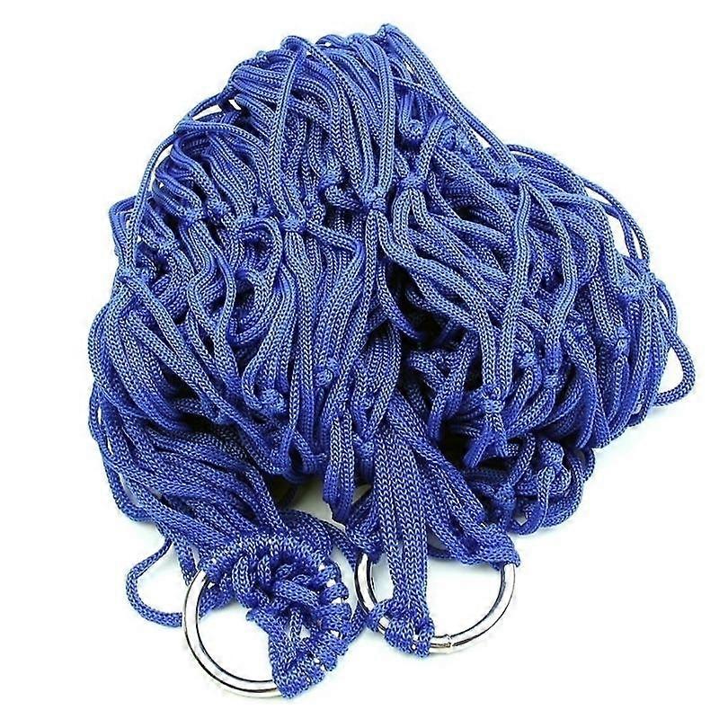 Portable Nylon Hammock Hanging Mesh Sleeping Bed Swing Outdoor Travel Camping