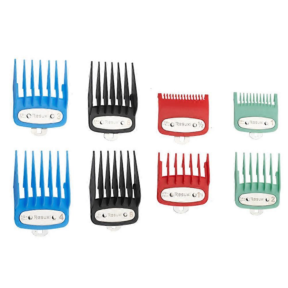 Color Coded Hair Clipper Guards, Professional Cutting Guides for Hassle-Free Identification, Easy Installation, Glides Effortlessly Through Hair (8