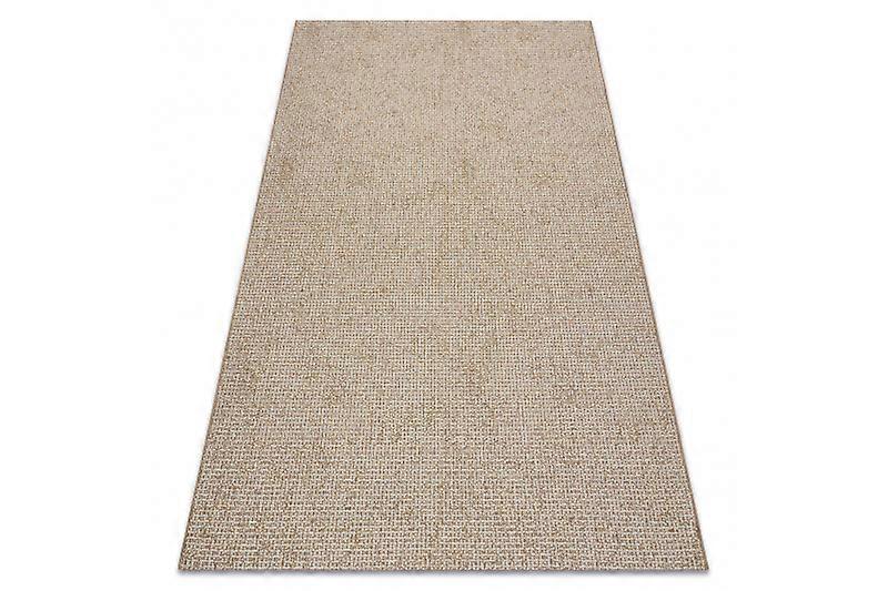 FLAT 49371265 Sisal carpet Trellis - natural beige straw color, string