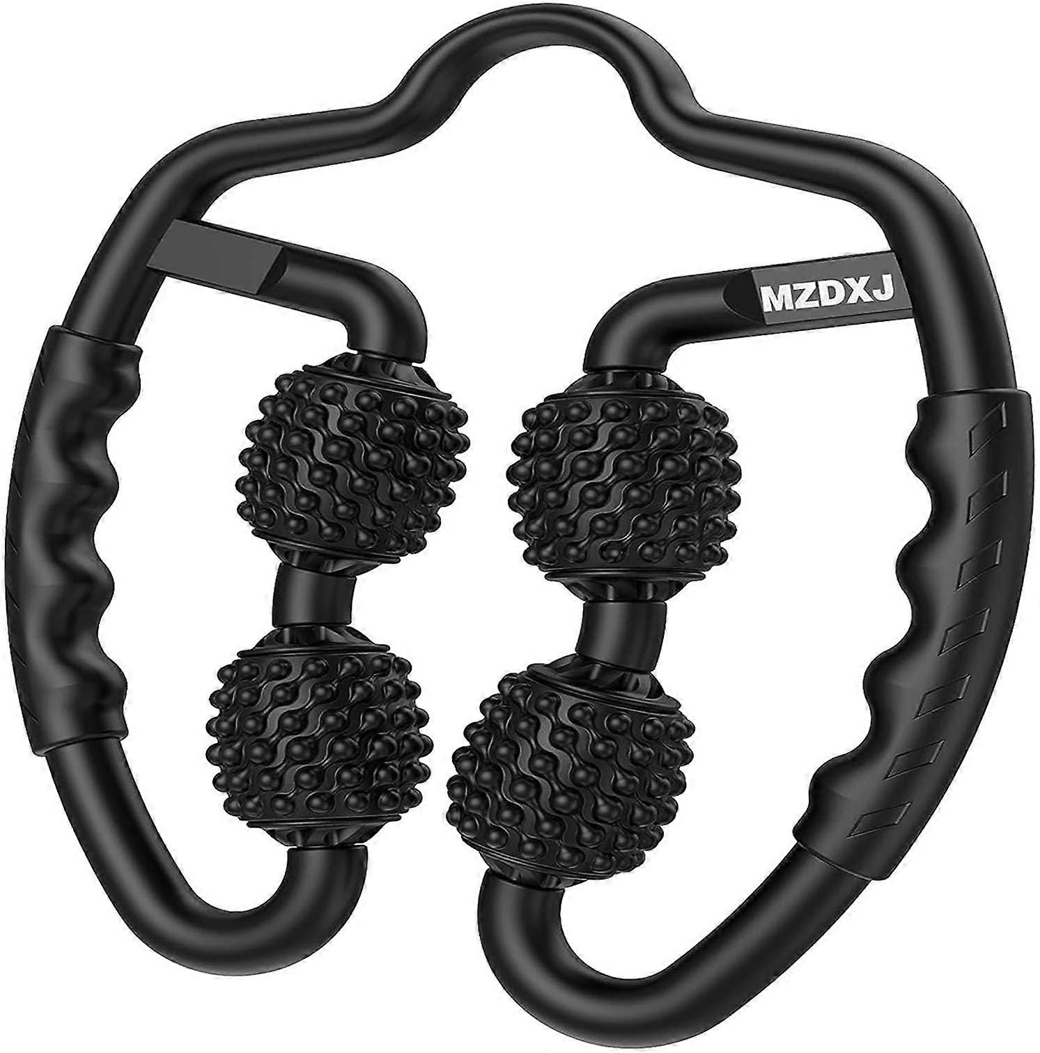 Six-Wheel Muscle Massage Roller for Deep Tissue Relief, Portable Design, Adjustable Pressure, Durable Material