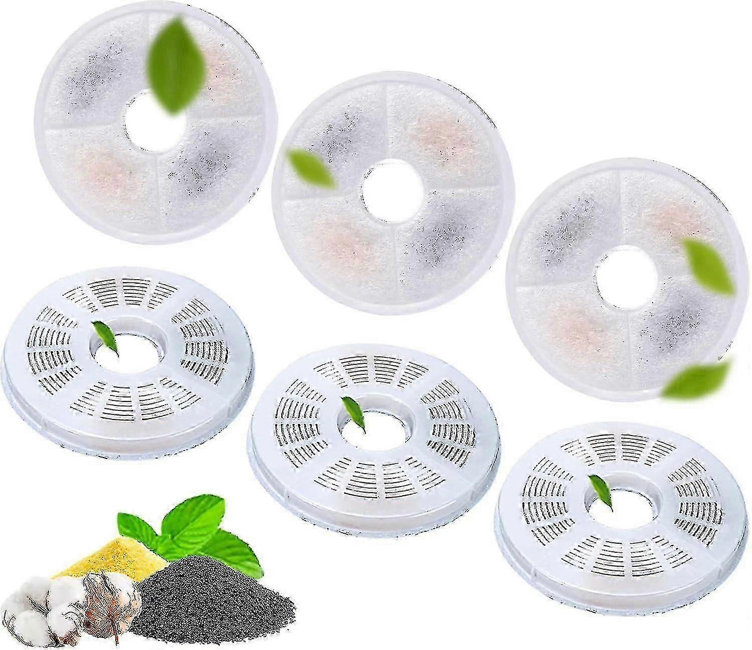 Pacote com 6/8 de Filtro de Fonte de Água para Gatos Compatível com Catit, Substituição