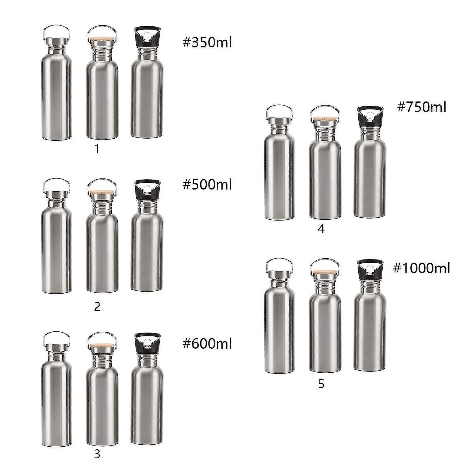 Water Bottles Reusable Wide Mouth Stainless Steel Sports Bottle For Adults