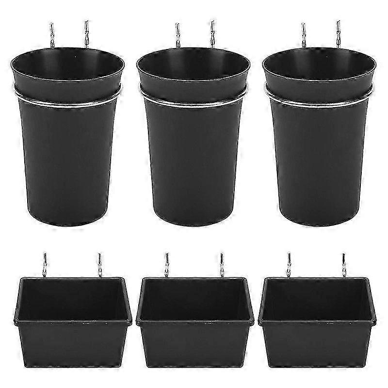 6 Sets Bins Cups with Hooks, Hooks Assortment, Hooks for Cup Holder for Organizing