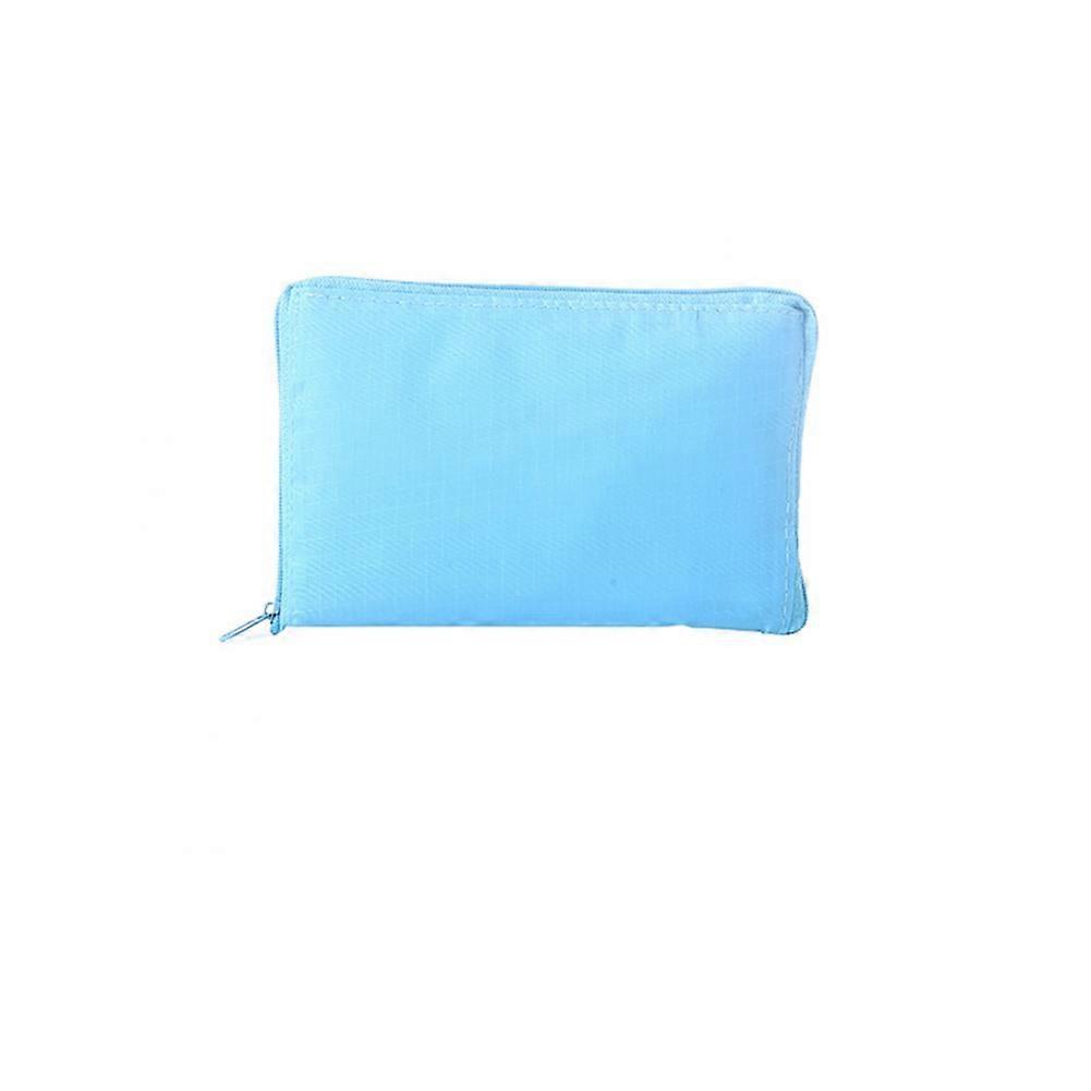 Durable Eco friendly Reusable Shopping Bag Large Capacity Folding Handbag(Blue)