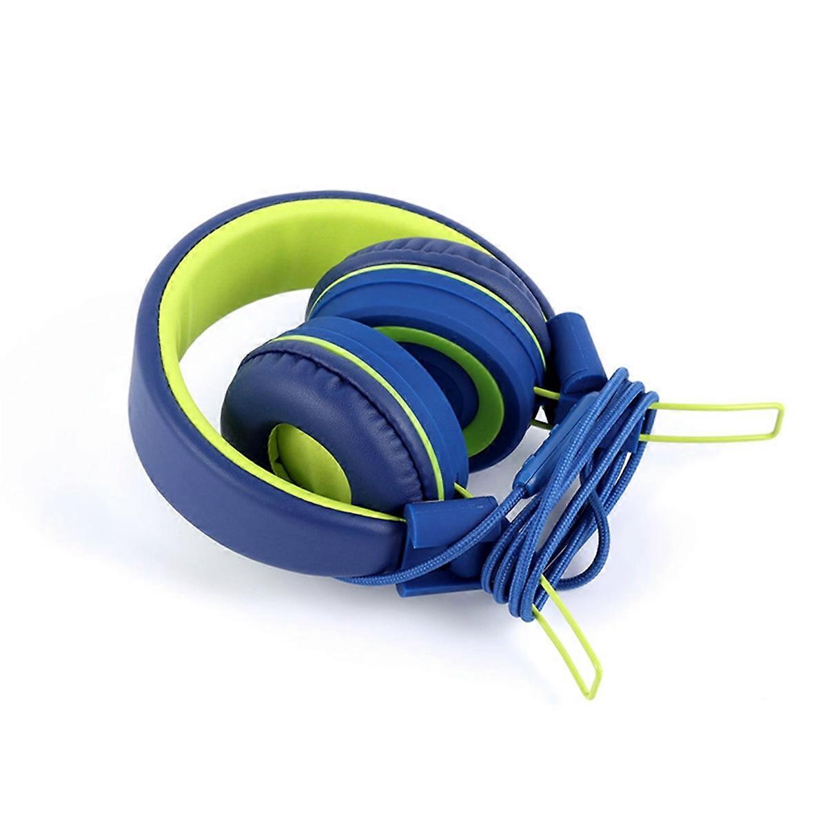 Children's Headphones Headset,blue+green
