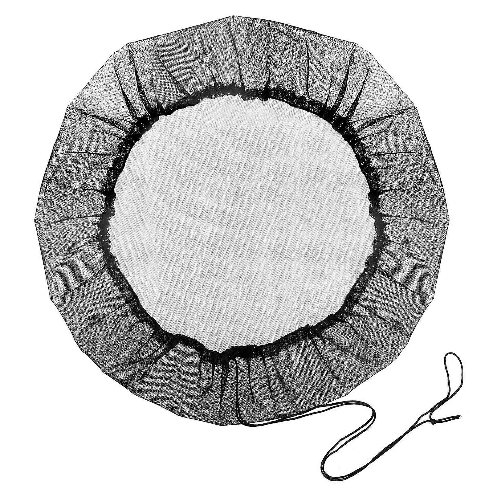 Rain Barrel Mesh Cover 1Pc/3Pcs Black Polyester Mesh Cover with Drawstring 95cm