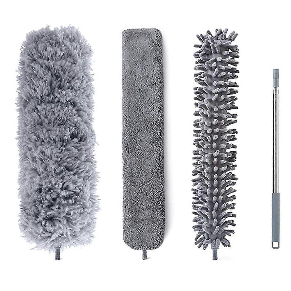 Microfiber Cleaning Solution, Extendable Duster For Wide Surfaces, Lightweight And Water Resistant For Versatile Usage