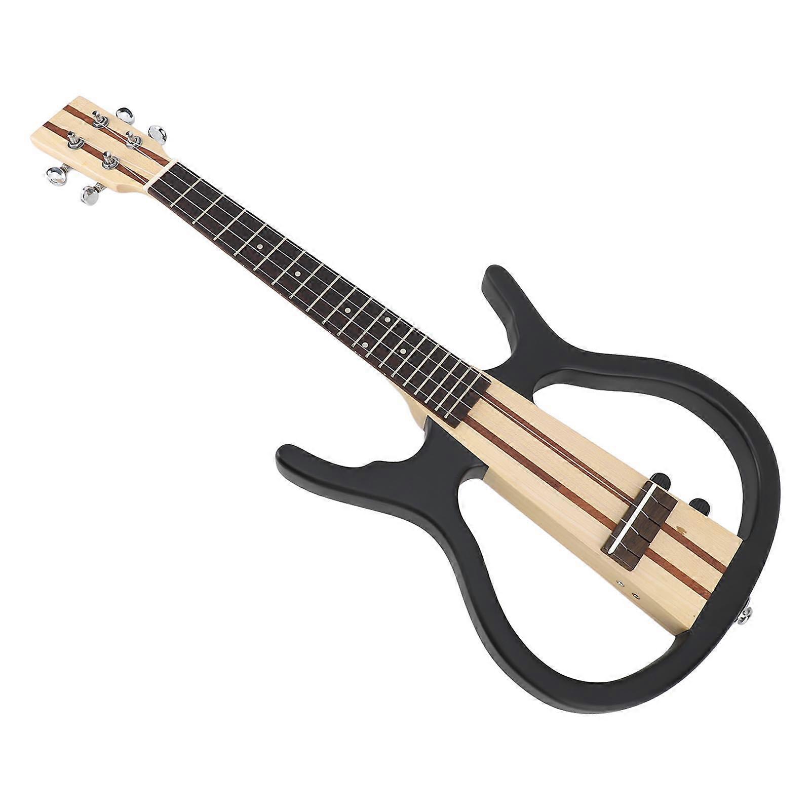 Electric Ukulele A45 4 Strings Maple Wood Professional Acoustic Ukelele for Performance 