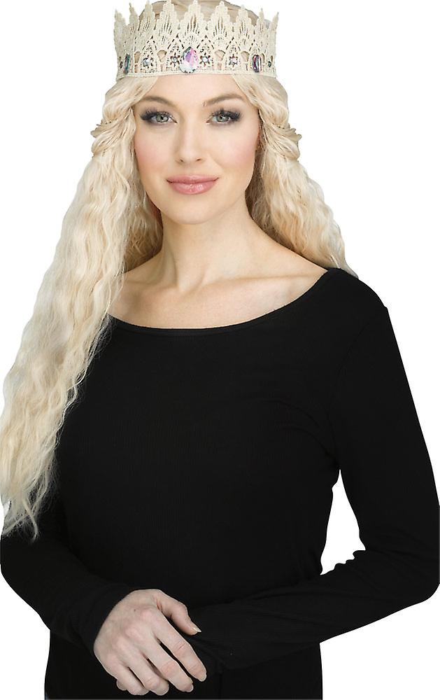 Black Or Gold Lace Crown Accessory