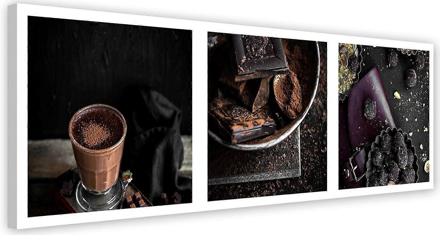 Impression sur toile, Visages de chocolat - 120x40