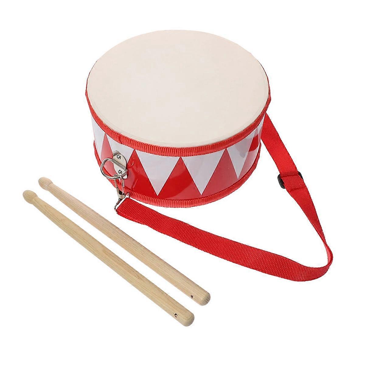 Kids Drum Set 8Inch Wooden Snare Drum Educational