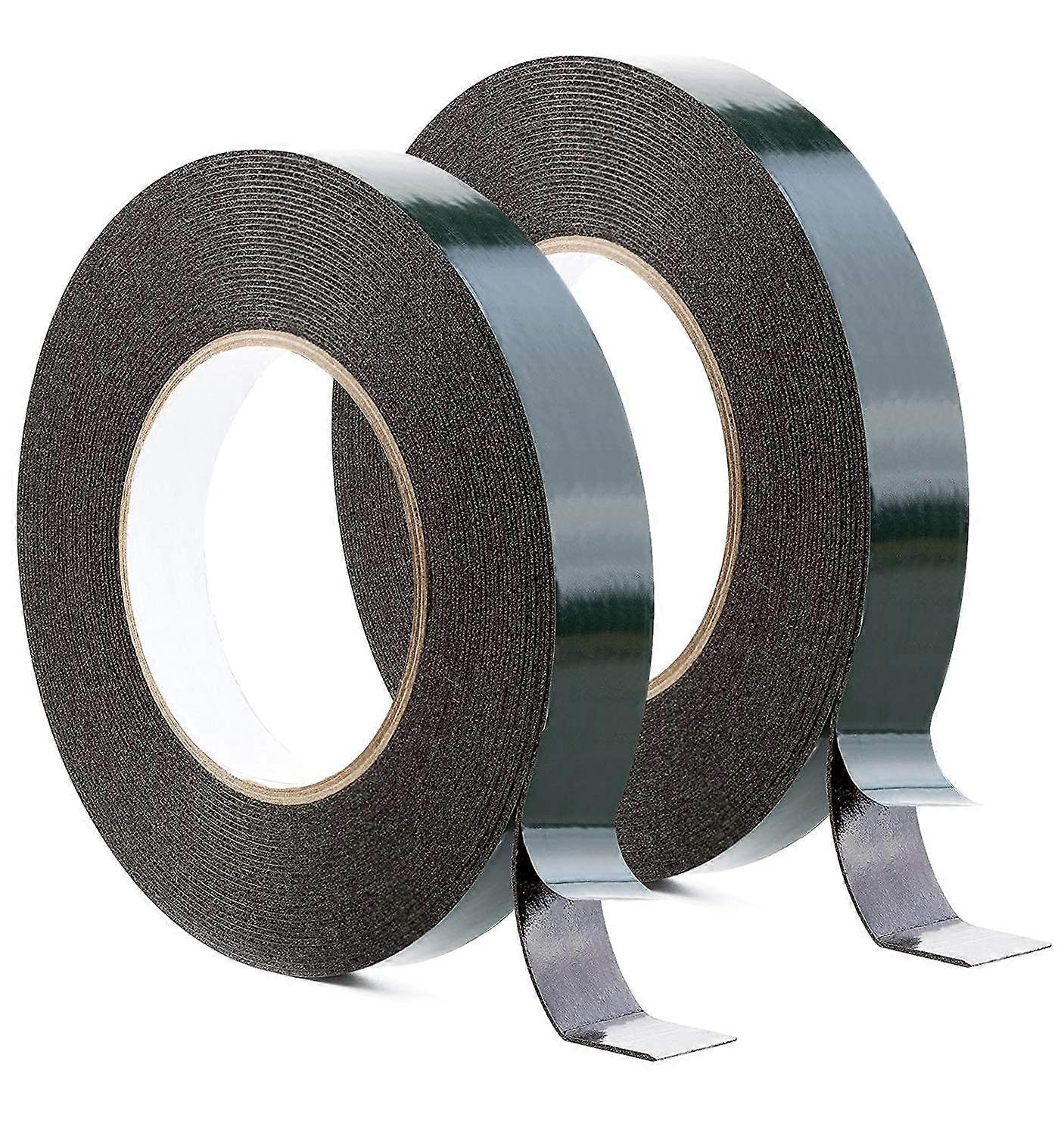 Strong doublesided adhesive tape, 10 mm*1 mm*10 meters black