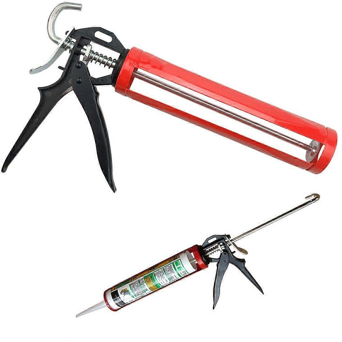 Silicone Sealant Caulking Gun Mastic Skeleton Gun Applicator Hardware Tool for Silicone Acrylic Glue Sealant 1pc (D-2D)