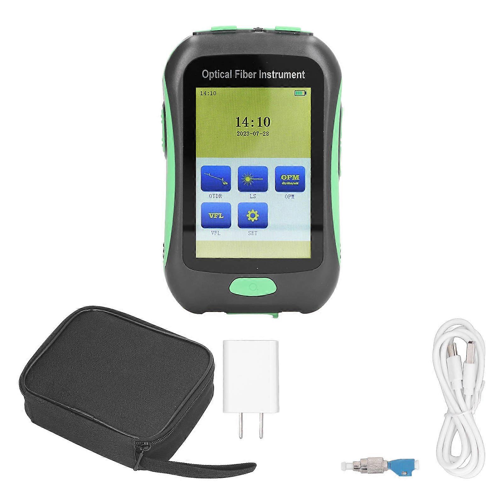 Optical Time Domain Reflectometer 3.5in Touchscreen OTDR 5 in 1 Optical Power Meter OPM SLS VFL Tool