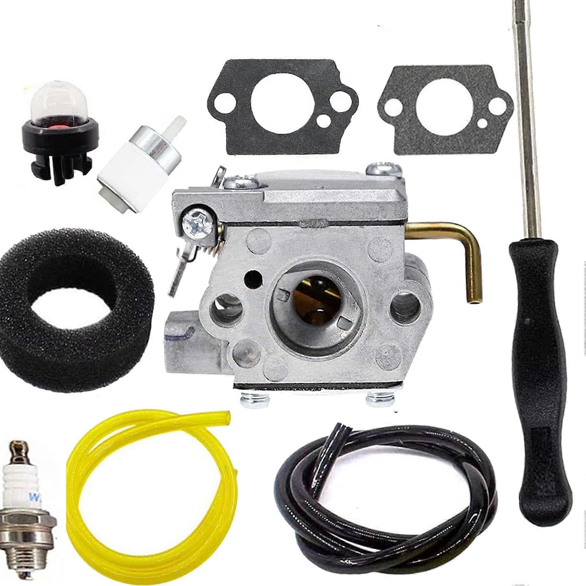 75304338 Carburetor with Gasket and Fuel Line for Troy-Bilt TB70SS TB10CS TB20CS String Trimmers