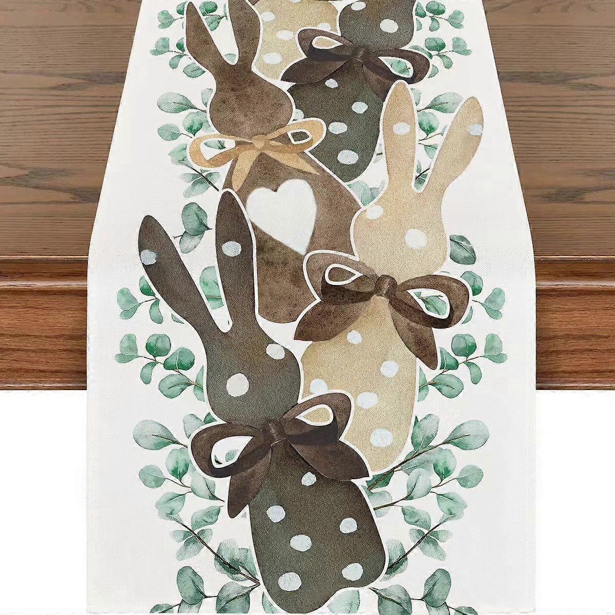 33 x 183cm Easter bunny table runner, Easter bunny table decoration, festive Easter bunny design