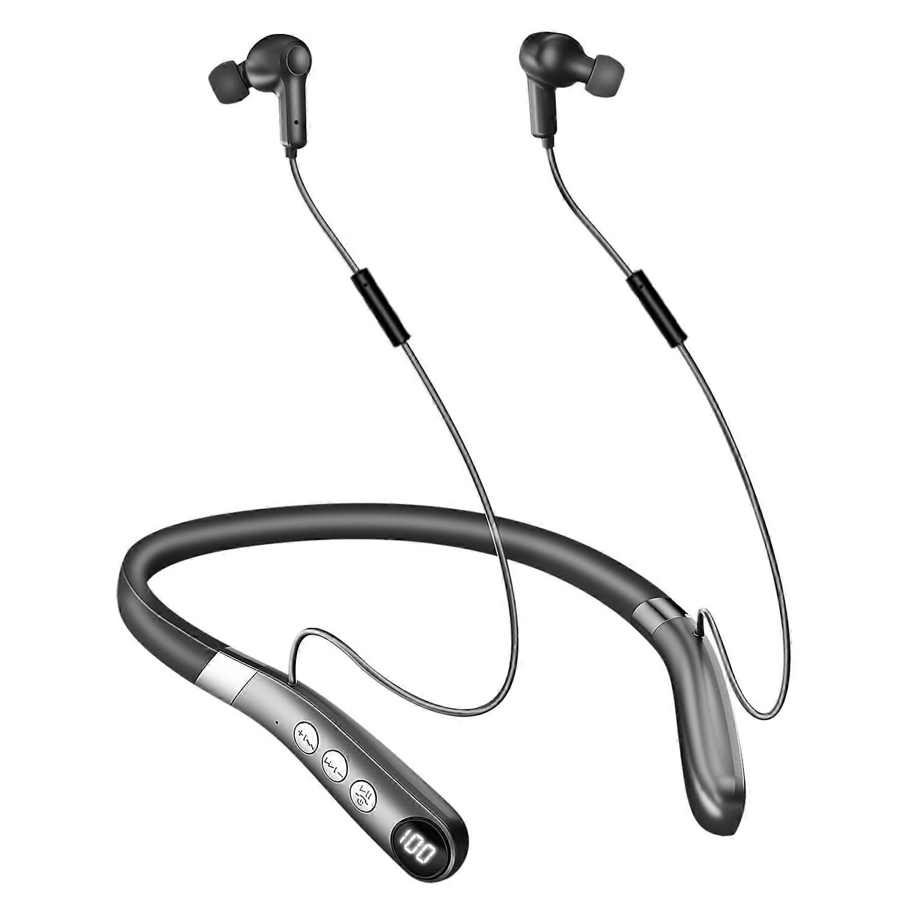 Rechargeable Bluetooth Hearing Amplifier Neckband with Noise Reduction, Wireless Hands-Free Design, Adjustable Volume