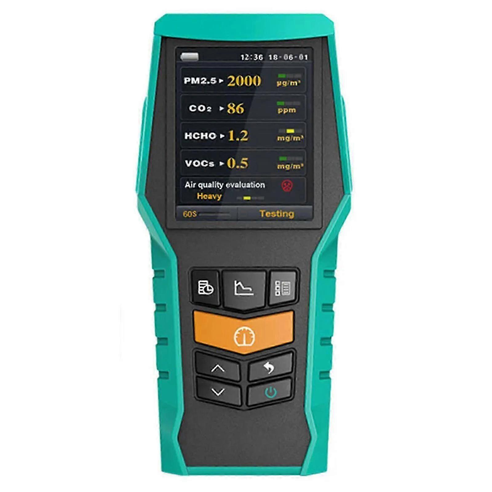 BRAMC PM10 Formaldehyde HCHO VOC Detector 4-in-1 Air Quality Monitor PM2.5