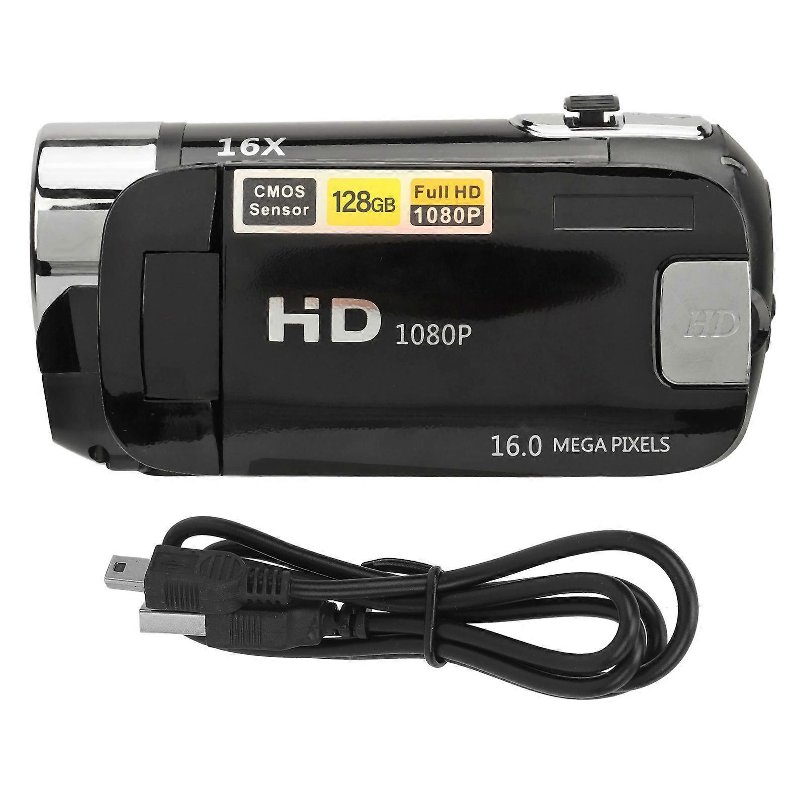 D90 16MP Digital Camera 1080P HD Video Recorder with 16X Zoom, 2.4 Inch Rotatable Screen, Fill Light for Clear Recording