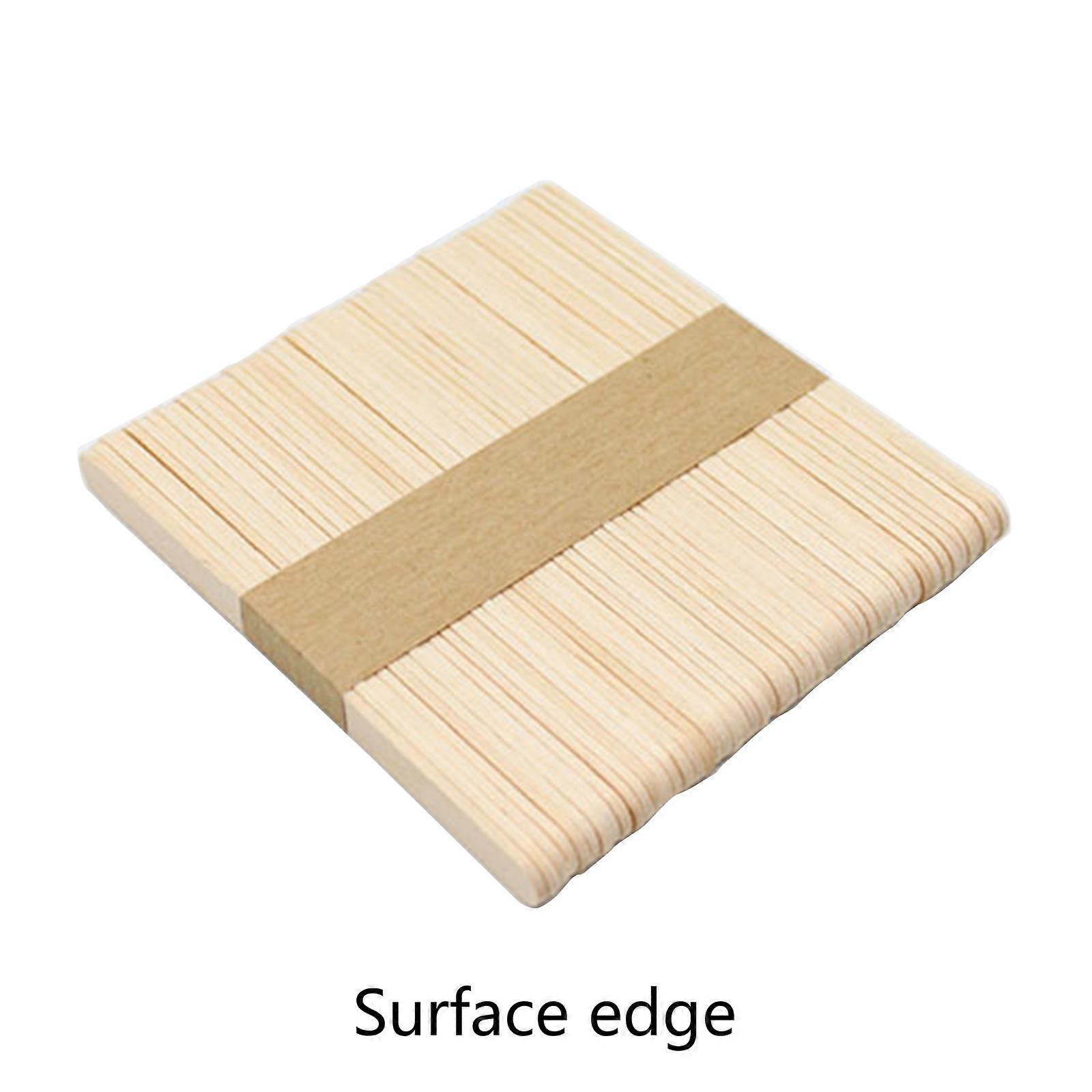 50 PCS ice Cream Sticks Waxing Sticks Wooden Craft Ice Cream Sticks for Pop Popsicle Sticks Super Cost-effective Cute Gi  M
